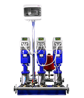 Насосные станции Hydro-Unit компании DP-Pumps построены на базе вертикальных многоступенчатых насосов серии DPV.